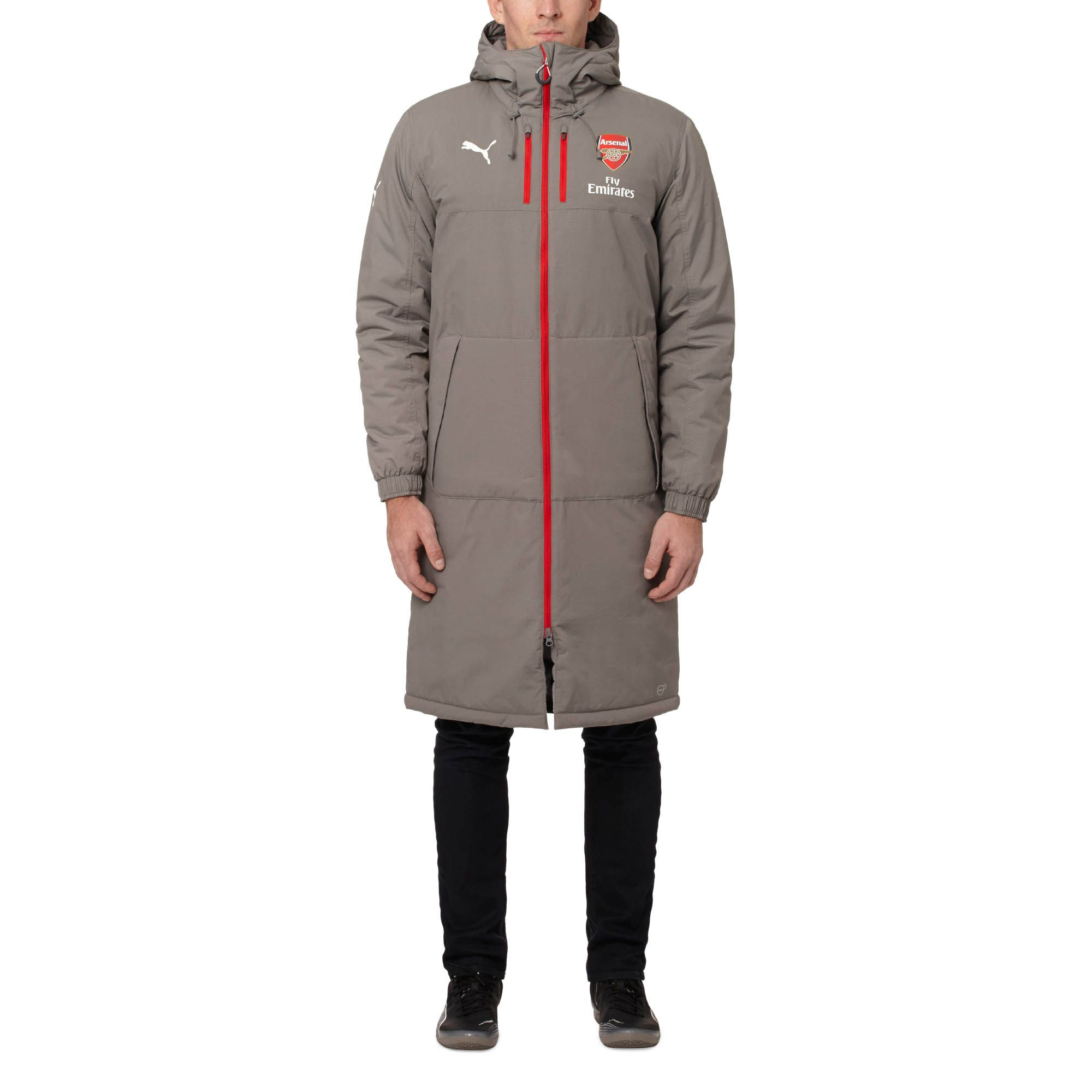 arsenal long bench coat
